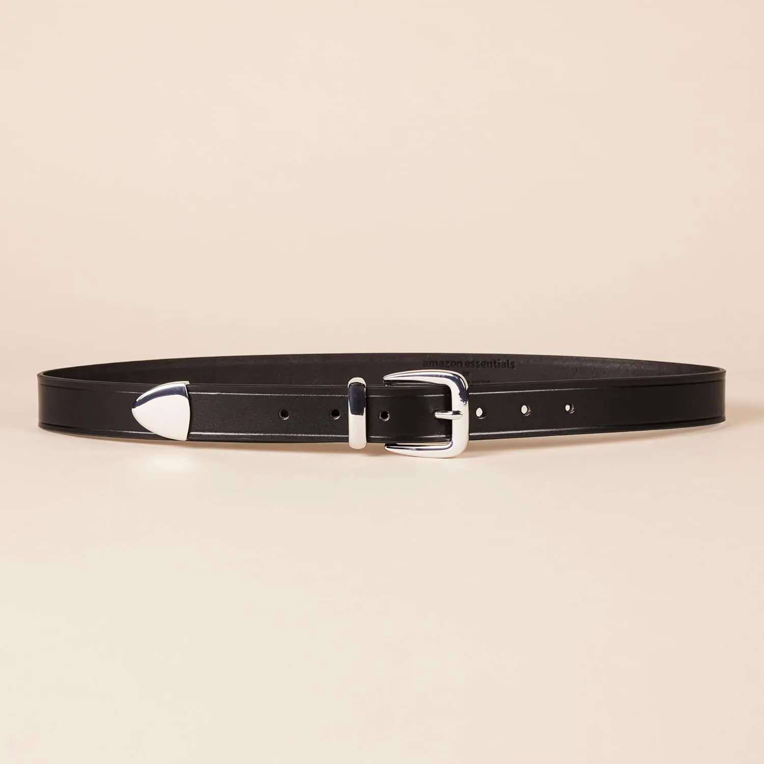Amazon Essentials Women's Leather Western Belt