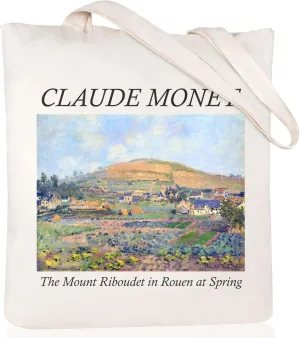 Andeiltech Canvas Tote Bag Aesthetic Cute Vintage Tote Bags Book Shoulder bag Gifts Reusable Grocery Bags for Women