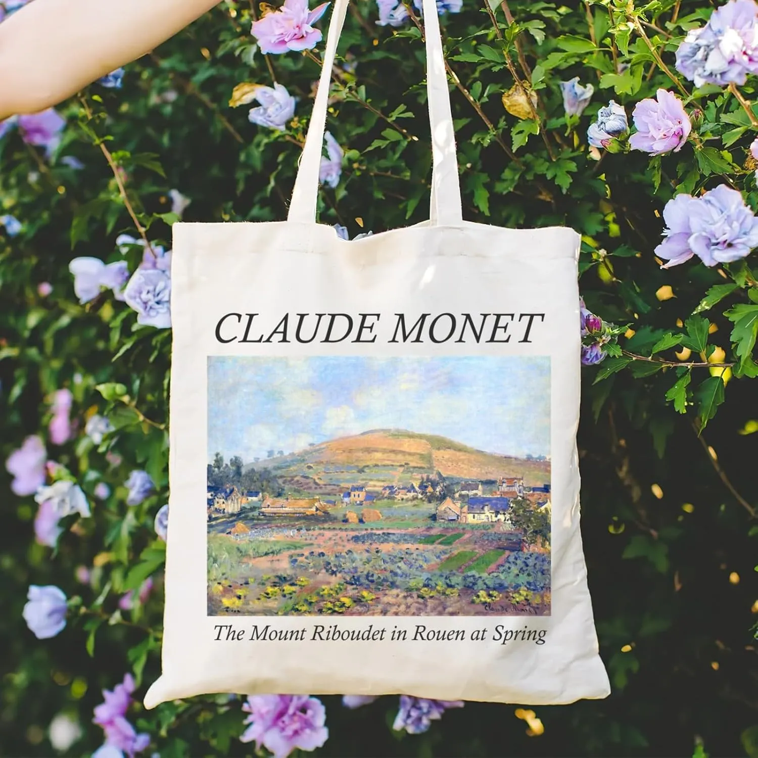 Andeiltech Canvas Tote Bag Aesthetic Cute Vintage Tote Bags Book Shoulder bag Gifts Reusable Grocery Bags for Women