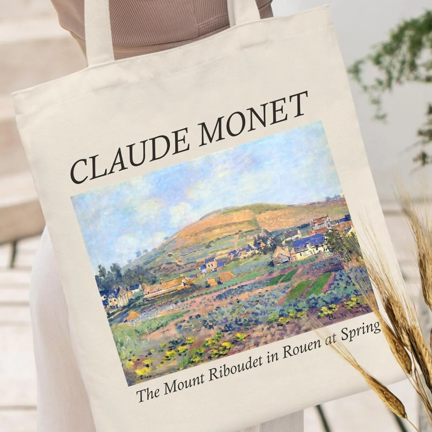 Andeiltech Canvas Tote Bag Aesthetic Cute Vintage Tote Bags Book Shoulder bag Gifts Reusable Grocery Bags for Women