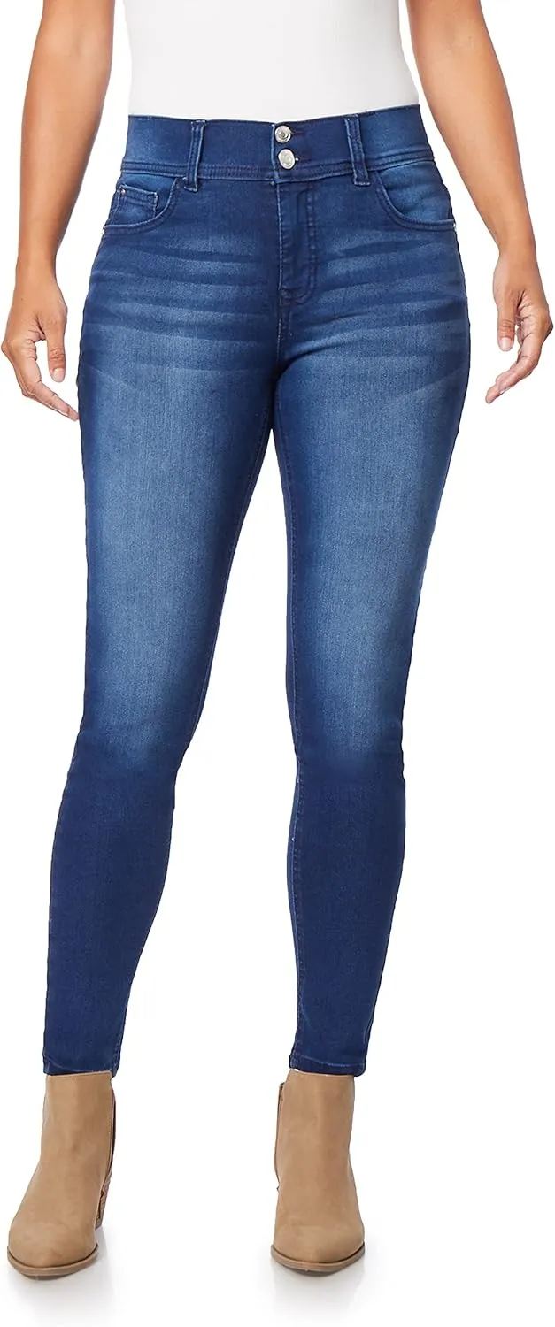 Angels Forever Young Women's Curvy Skinny Jeans