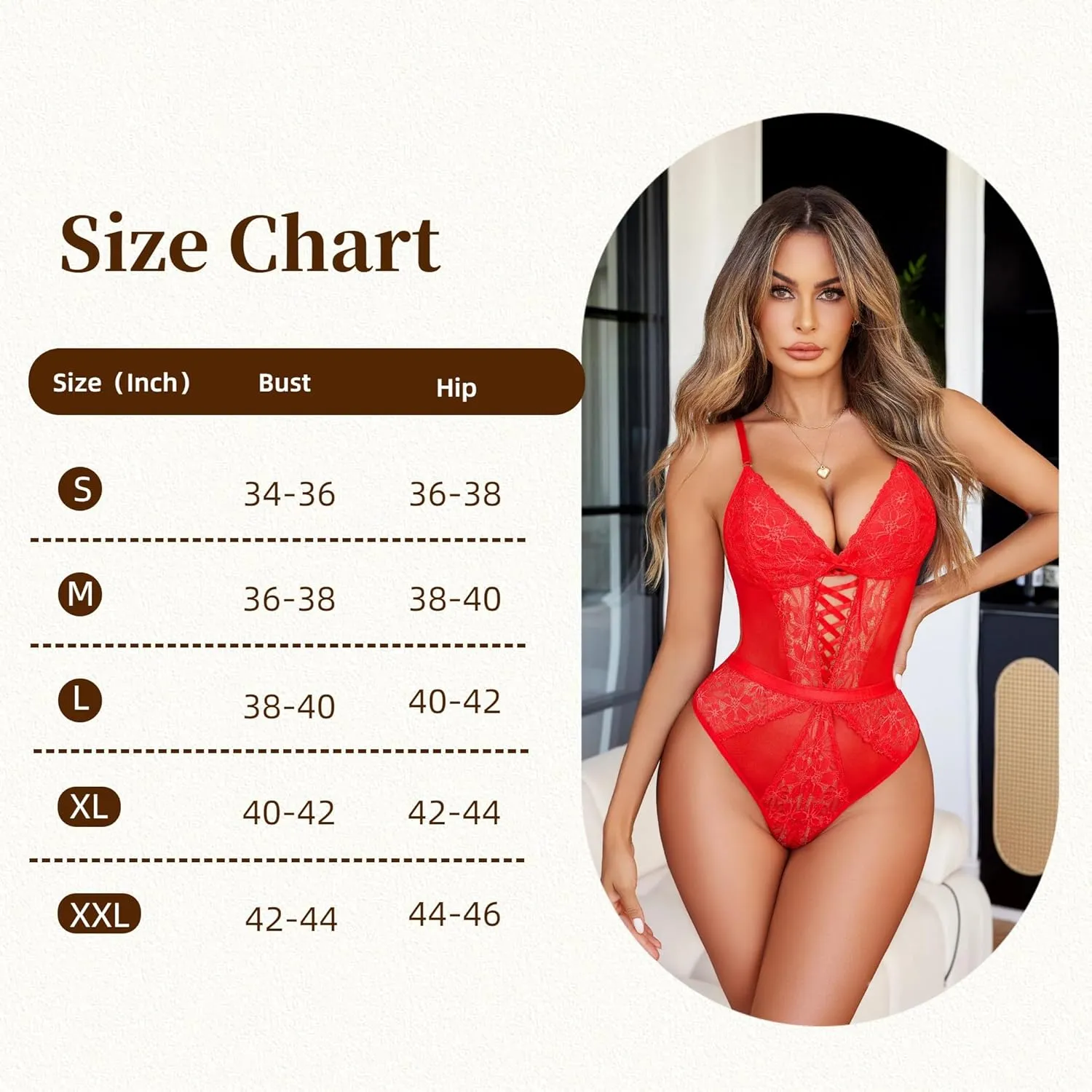 Avidlove Sexy Lingerie for Women Lace Bodysuit One Piece Teddy Lingerie Mesh V Neck Sleepwear