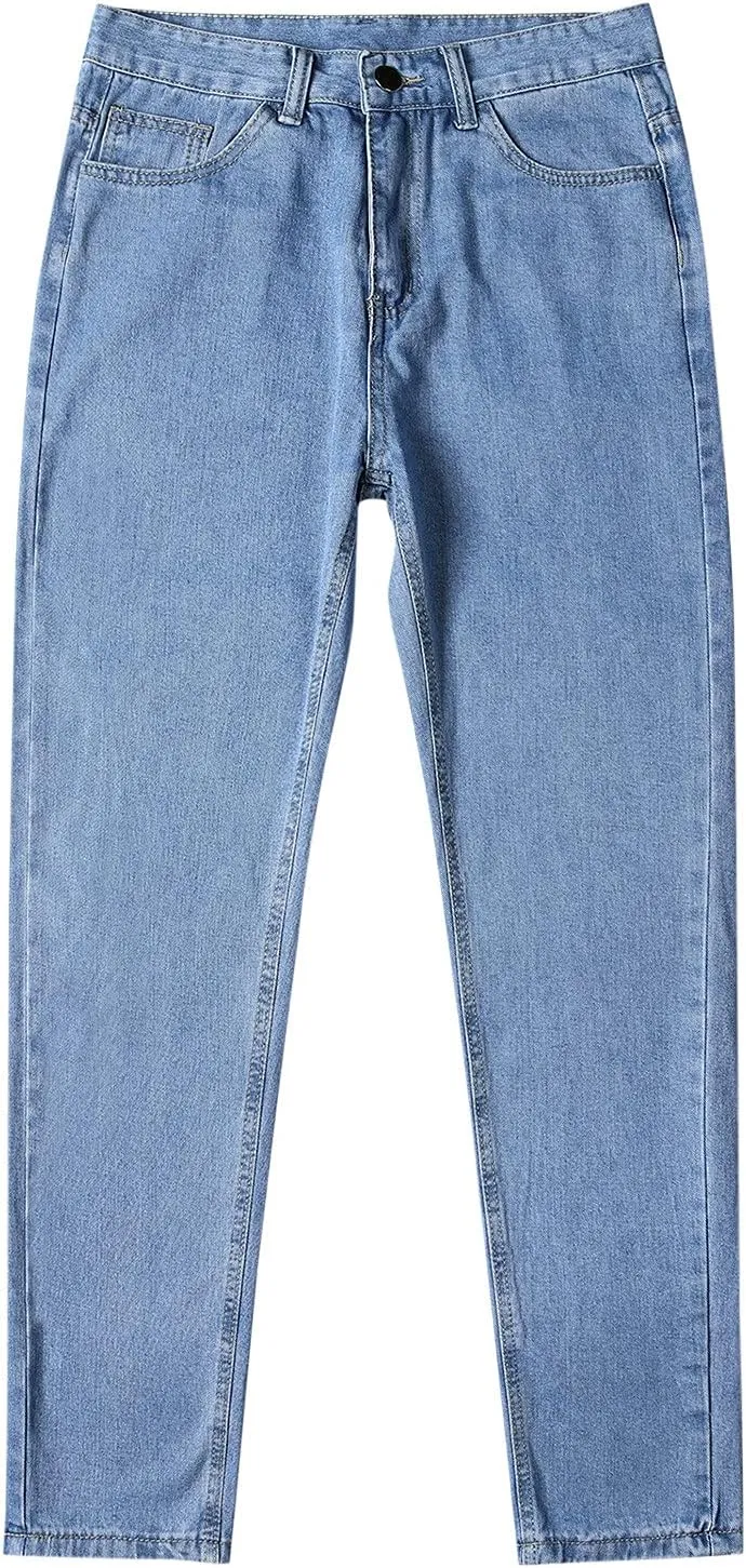 Baggy Jeans for Men Hip Hop Streetwear Wide Leg Denim Pants Relaxed Fit Trendy Casual Straight Legs Jean Work Pants