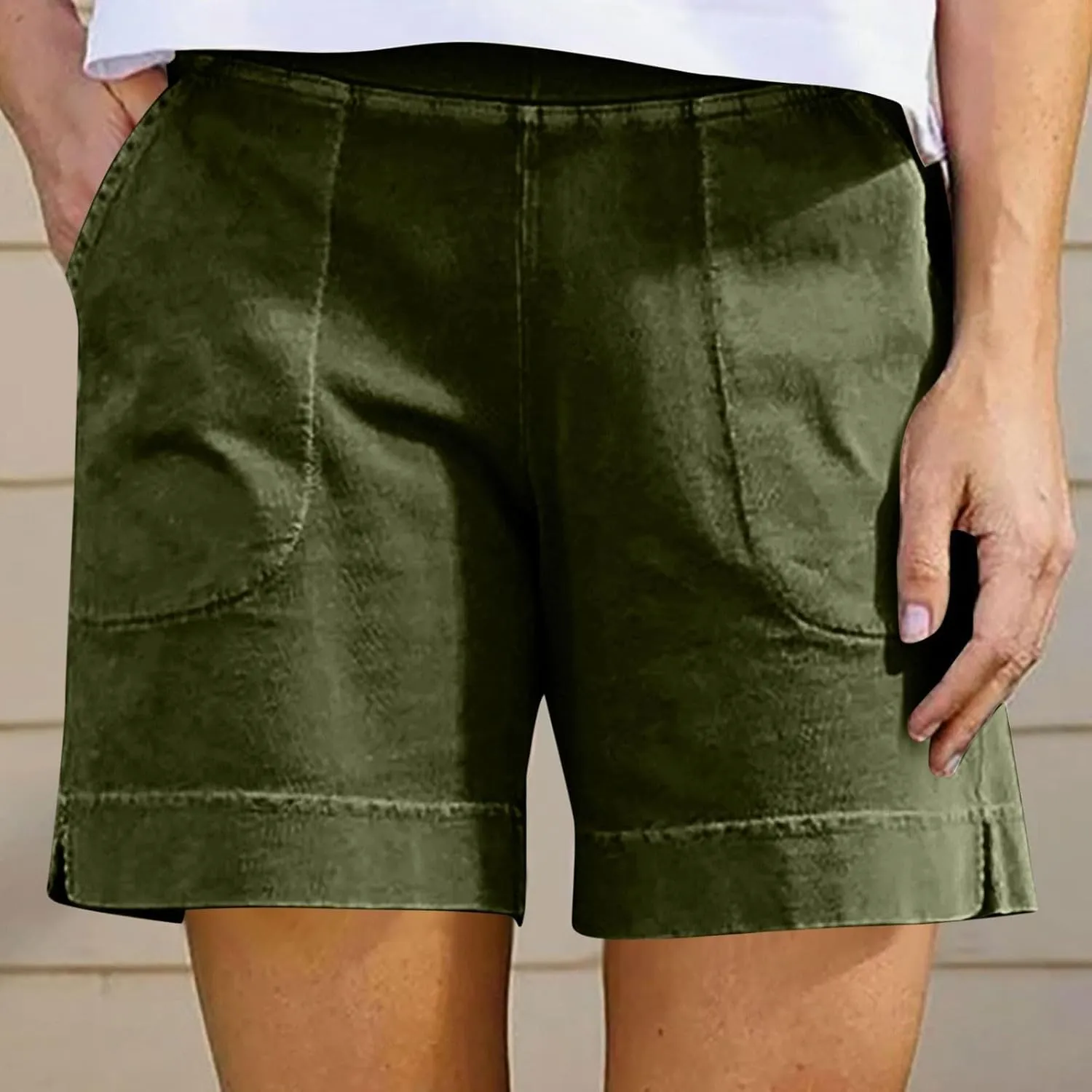 Bermuda Shorts for Women 2025 Summer Trendy Casual Comfy Relaxed Fit Long Shorts