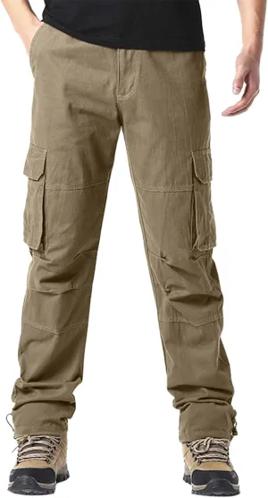 Big and Tall Men Cargo Jogger Sweat Pants Open Bottom Ripstop Hiking Work Pants Stretch Drawstring Cuffed Ankle Jogger