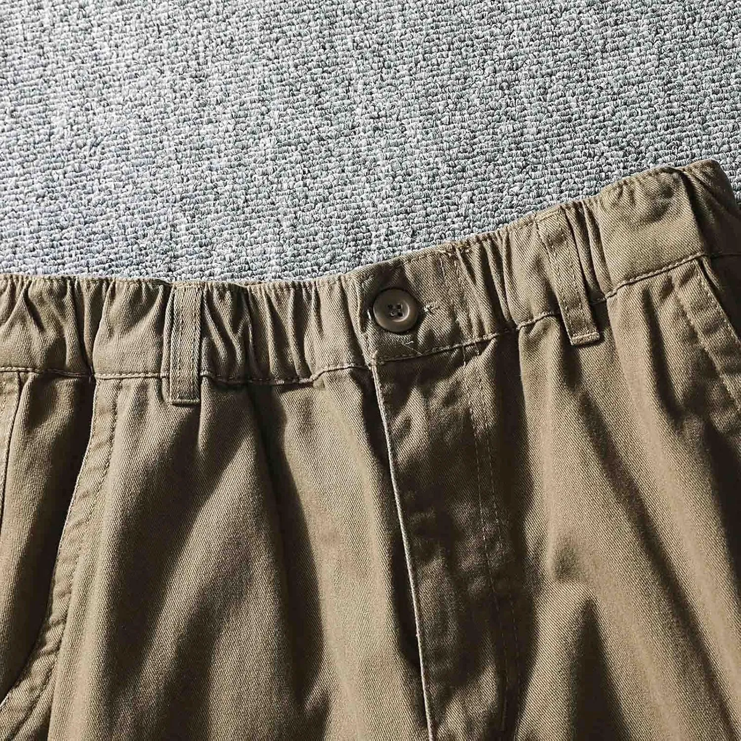 Big and Tall Men Cargo Jogger Sweat Pants Open Bottom Ripstop Hiking Work Pants Stretch Drawstring Cuffed Ankle Jogger