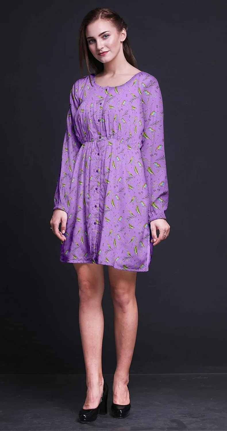 Bimba Fashion Button Down Midi Shift Dress Women Shirt Summer Causal Tunic
