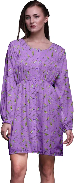 Bimba Fashion Button Down Midi Shift Dress Women Shirt Summer Causal Tunic