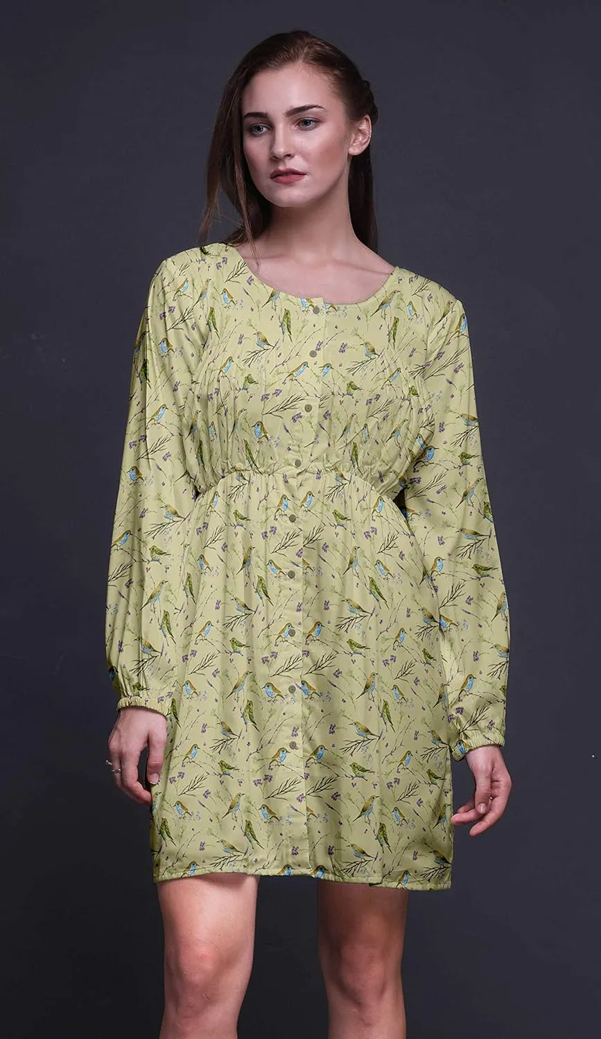 Bimba Fashion Button Down Midi Shift Dress Women Shirt Summer Causal Tunic