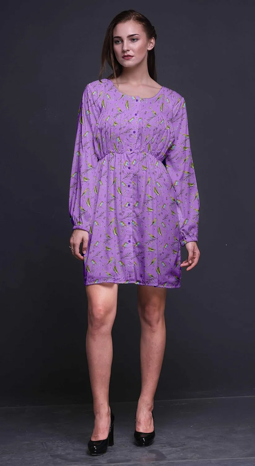 Bimba Fashion Button Down Midi Shift Dress Women Shirt Summer Causal Tunic