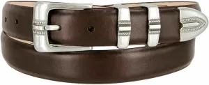 BS8216 Genuine Full-Grain Cowhide Leather Designer Golf Dress Belt 1-1/8"(30mm) Wide