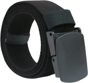 Canvas Military Tactical Men Waist Belt Plastic Buckle, Breathable, Metal Free Belt, No Metal,TSA Friendly