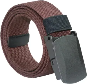 Canvas Military Tactical Men Waist Belt Plastic Buckle, Breathable, Metal Free Belt, No Metal,TSA Friendly