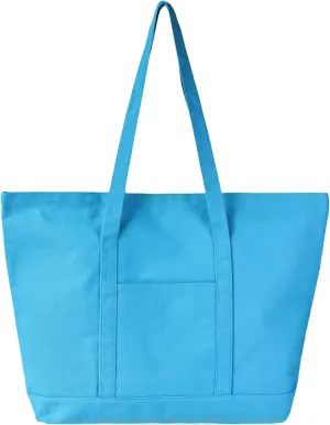 Canvas Tote Bag with External Pocket Extra Large Canvas Tote Bag Heavy Duty Grocery Shopping Bags Weekender Bag