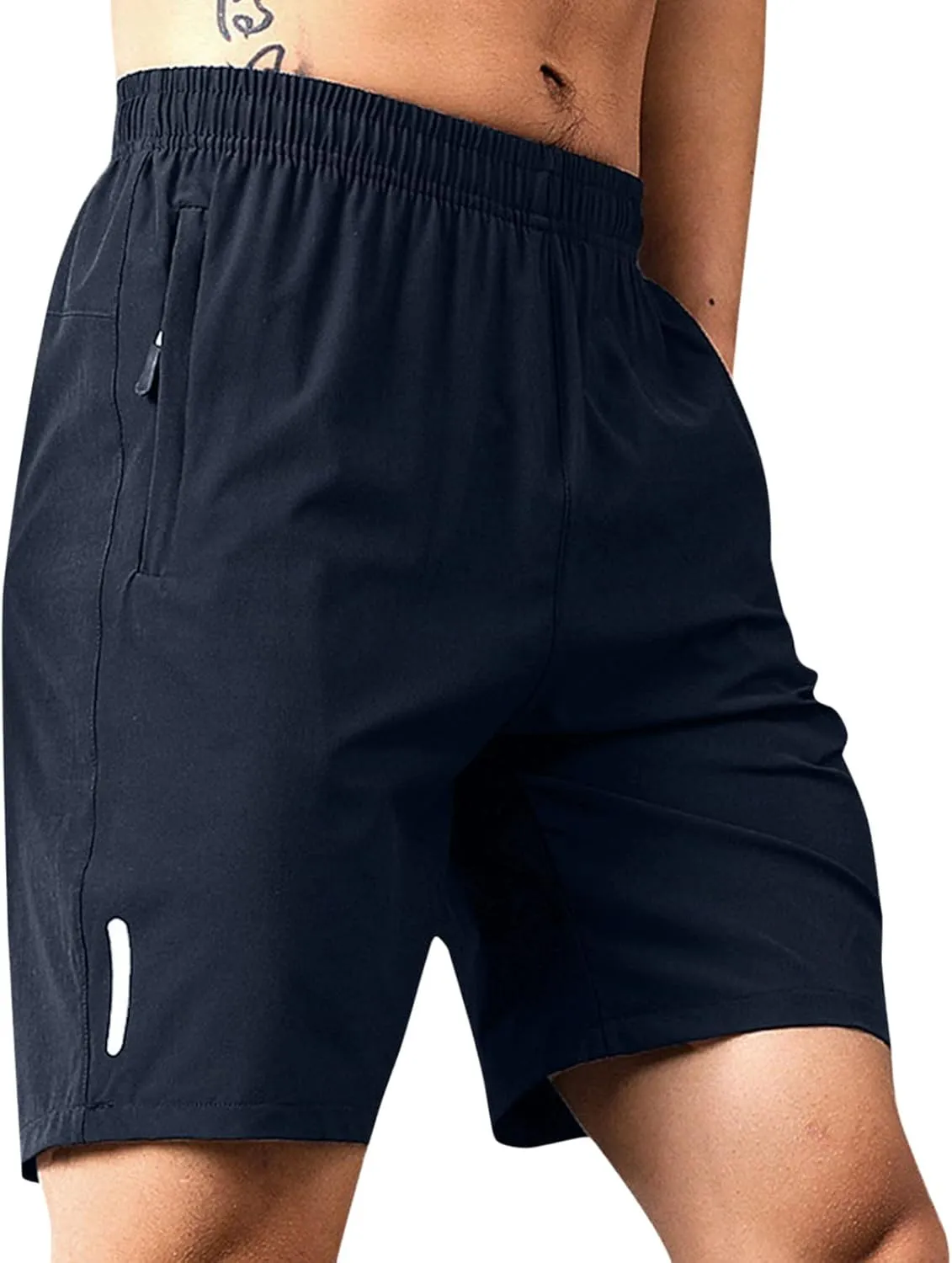 Casual Running Athletic Shorts for Men Zip Pockets Workout Gym Shorts Quick Dry Lightweight Active Sports Basketball Shortss