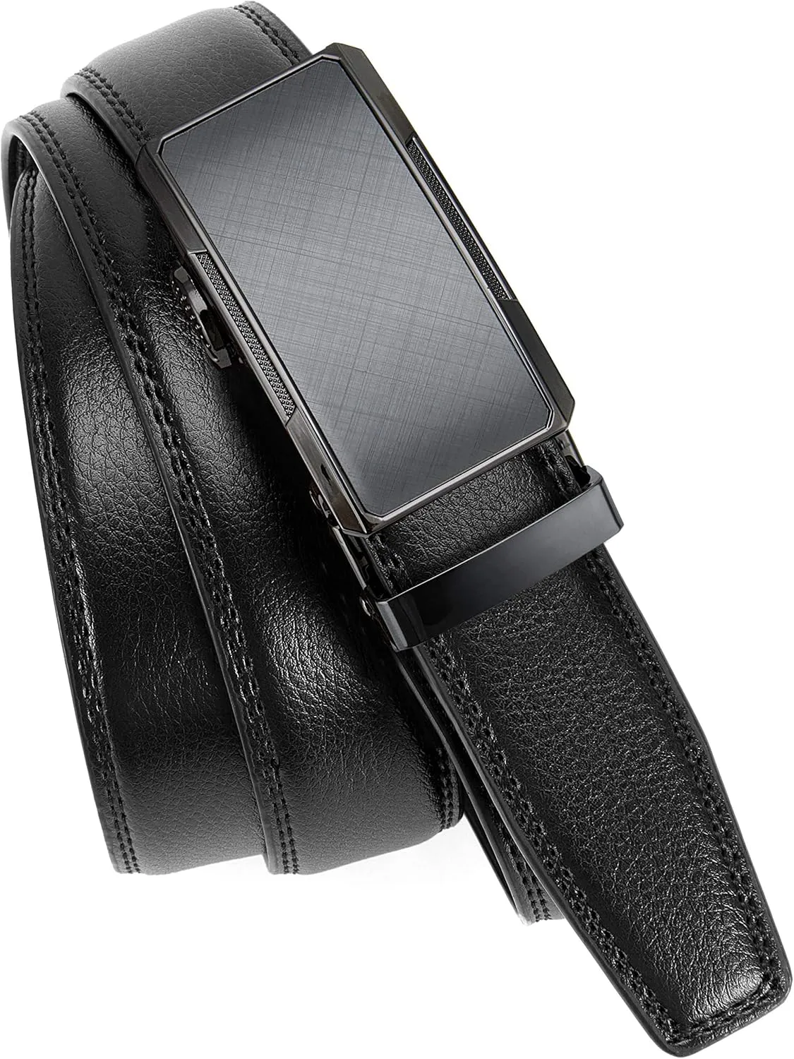 CHAOREN Mens Dress Belt - Mens Ratchet Belt Leather 1 1/4" for Dress Pant - Micro Adjustable Belts Fit Everywhere