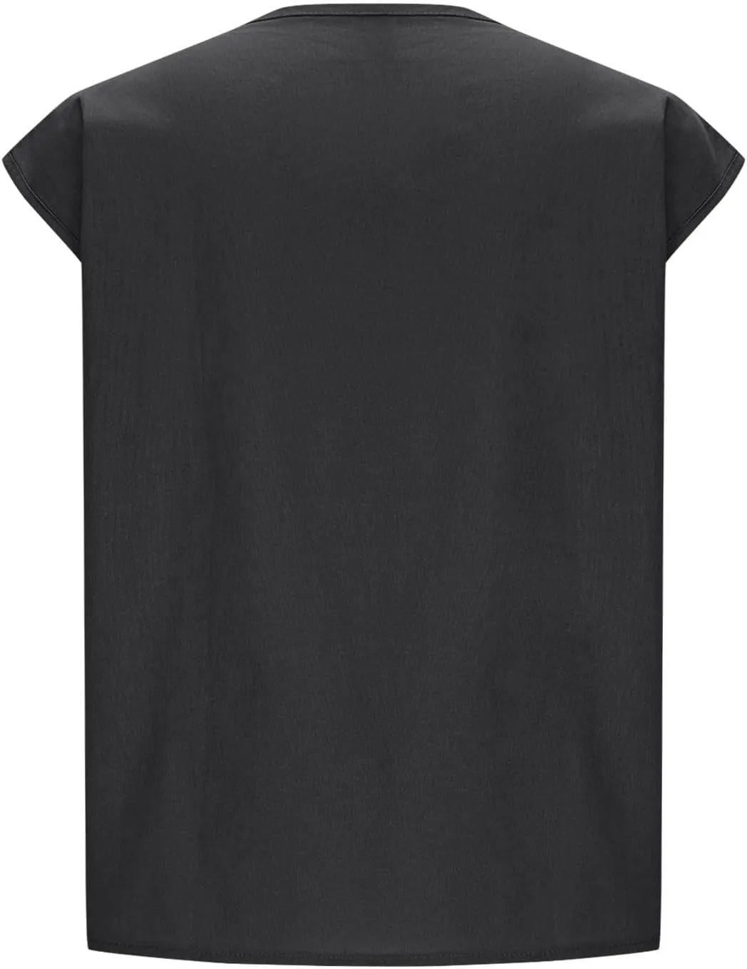 Cotton Linen Tank Tops for Women Loose Fit Sleeveless Button Up Henley Shirts Summer Casual Tee Tunic Blouses