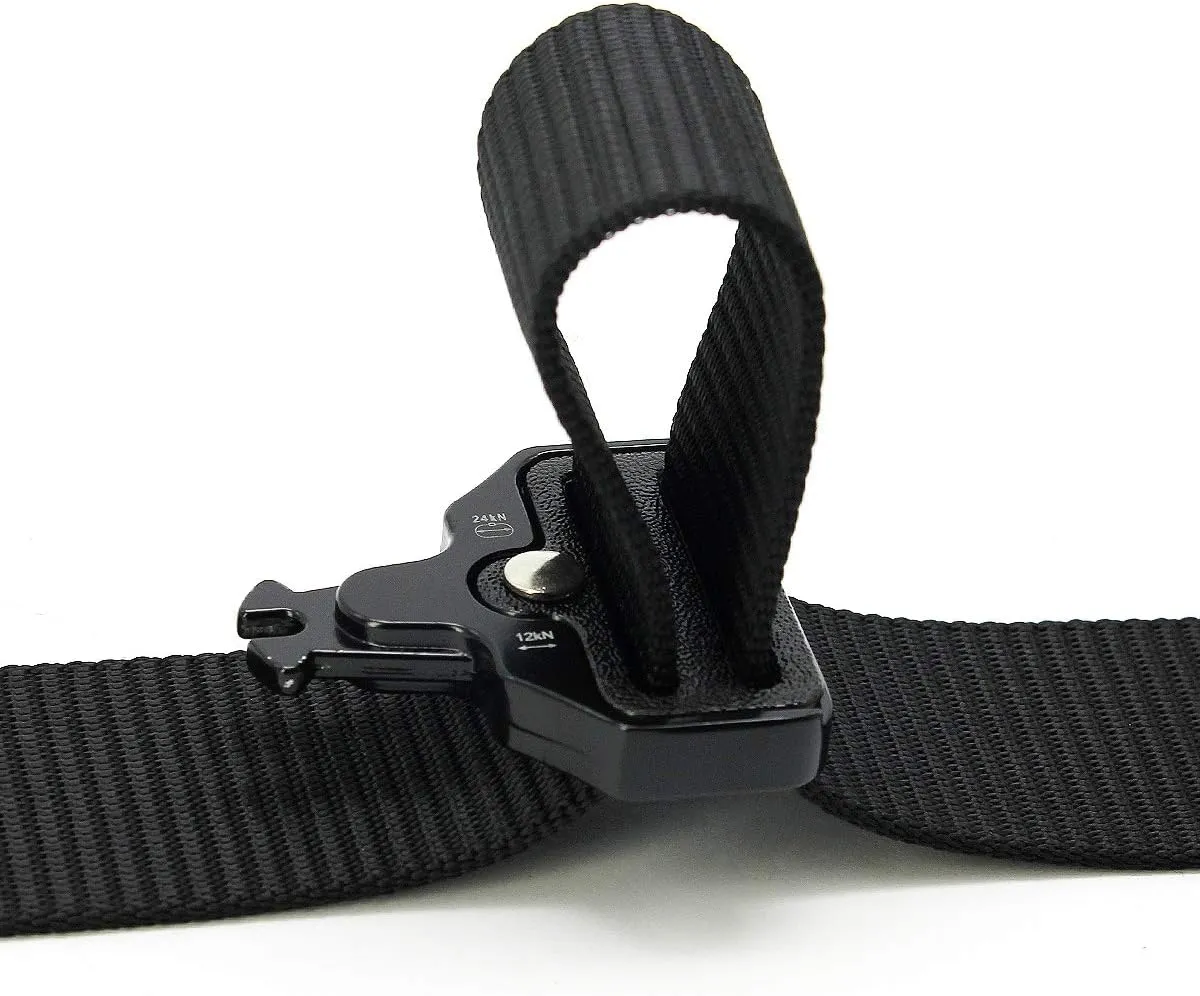 DOOPAI Tactical Belt for Men, 3Pack Military Nylon Web with Heavy Duty Quick Release Metal Buckle
