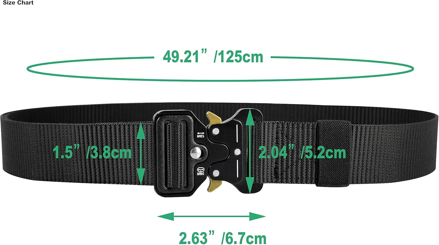 DOOPAI Tactical Belt for Men, 3Pack Military Nylon Web with Heavy Duty Quick Release Metal Buckle