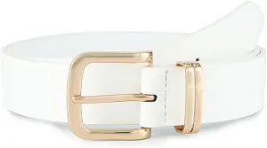 Earnda Women's Leather Belts for Jeans Dresses, Gold Buckle Casual Ladies Waist Belt 1.30" Width