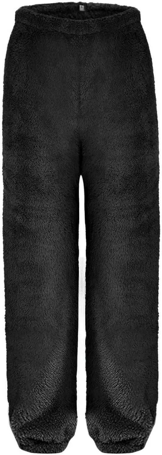 FZVYD Women's Velour Pants Soft Velvet Sweatpants Warm Straight Leg Athletic Track Casual Lounge Joggers Trousers 2025