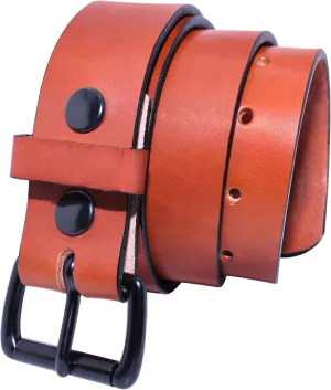 Genuine Veg Oil Tan Full Grain Leather-Mens Belts Leather Handmade By Amish-Heavy Duty Mens Belt 1.5 Wide 9/14 Oz-Made In USA