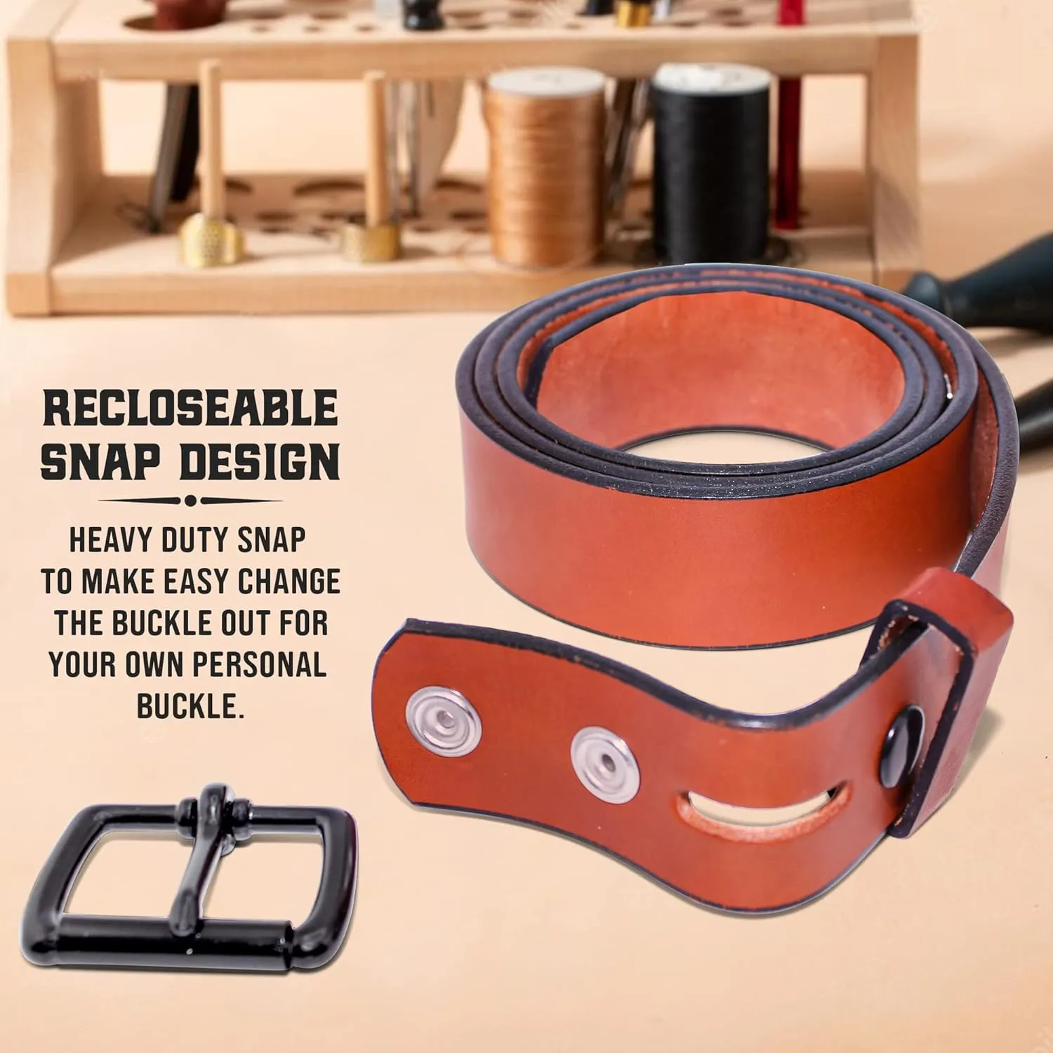 Genuine Veg Oil Tan Full Grain Leather-Mens Belts Leather Handmade By Amish-Heavy Duty Mens Belt 1.5 Wide 9/14 Oz-Made In USA