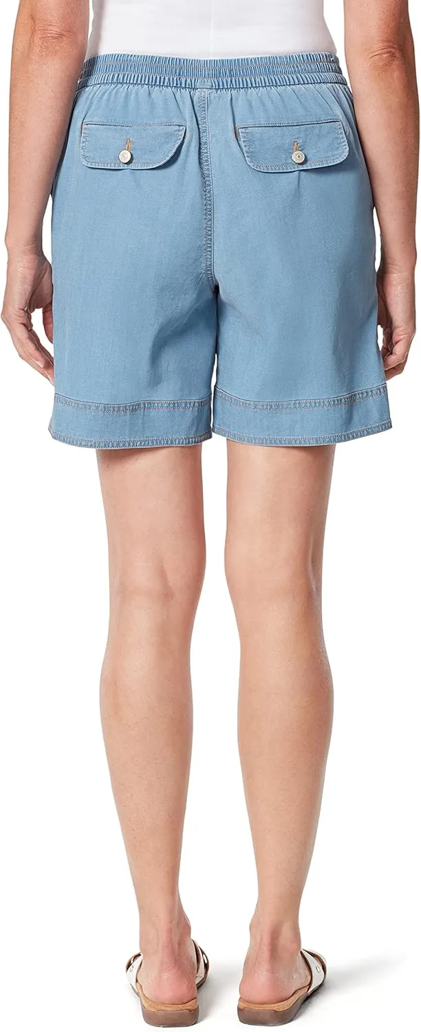 Gloria Vanderbilt Women's Pull on Cuffed Wide Leg Short