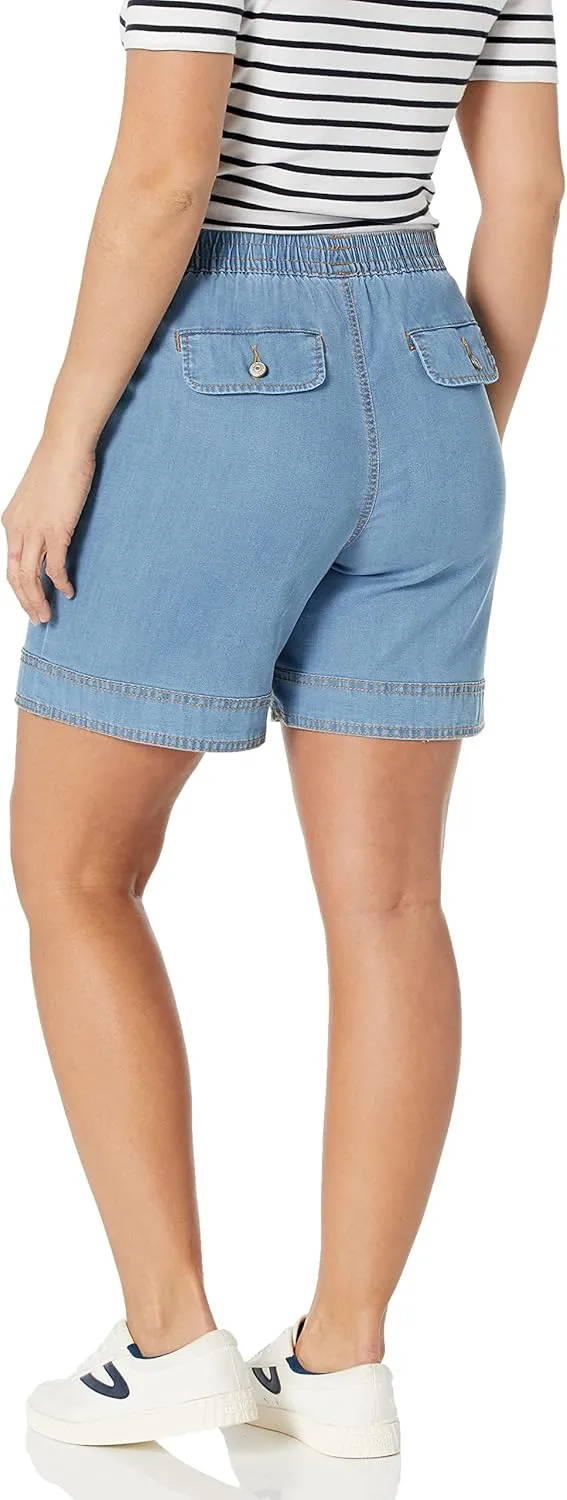 Gloria Vanderbilt Women's Pull on Cuffed Wide Leg Short