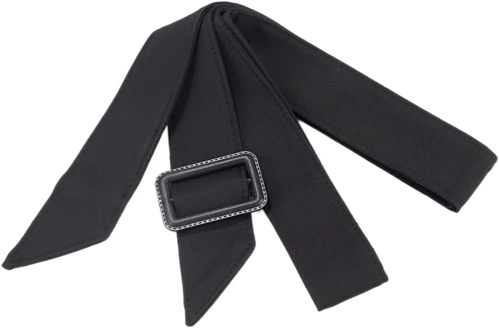 GORGECRAFT Women Trench Coat Belt 67 Inch Black Polyester Waistband Replacement Wind Coat Wide Tie Waist Belt Band Adjustable Buckle Belts for Shirt Dress Robe Pajamas Windbreaker Overcoat Jacket