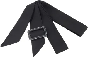 GORGECRAFT Women Trench Coat Belt 67 Inch Black Polyester Waistband Replacement Wind Coat Wide Tie Waist Belt Band Adjustable Buckle Belts for Shirt Dress Robe Pajamas Windbreaker Overcoat Jacket