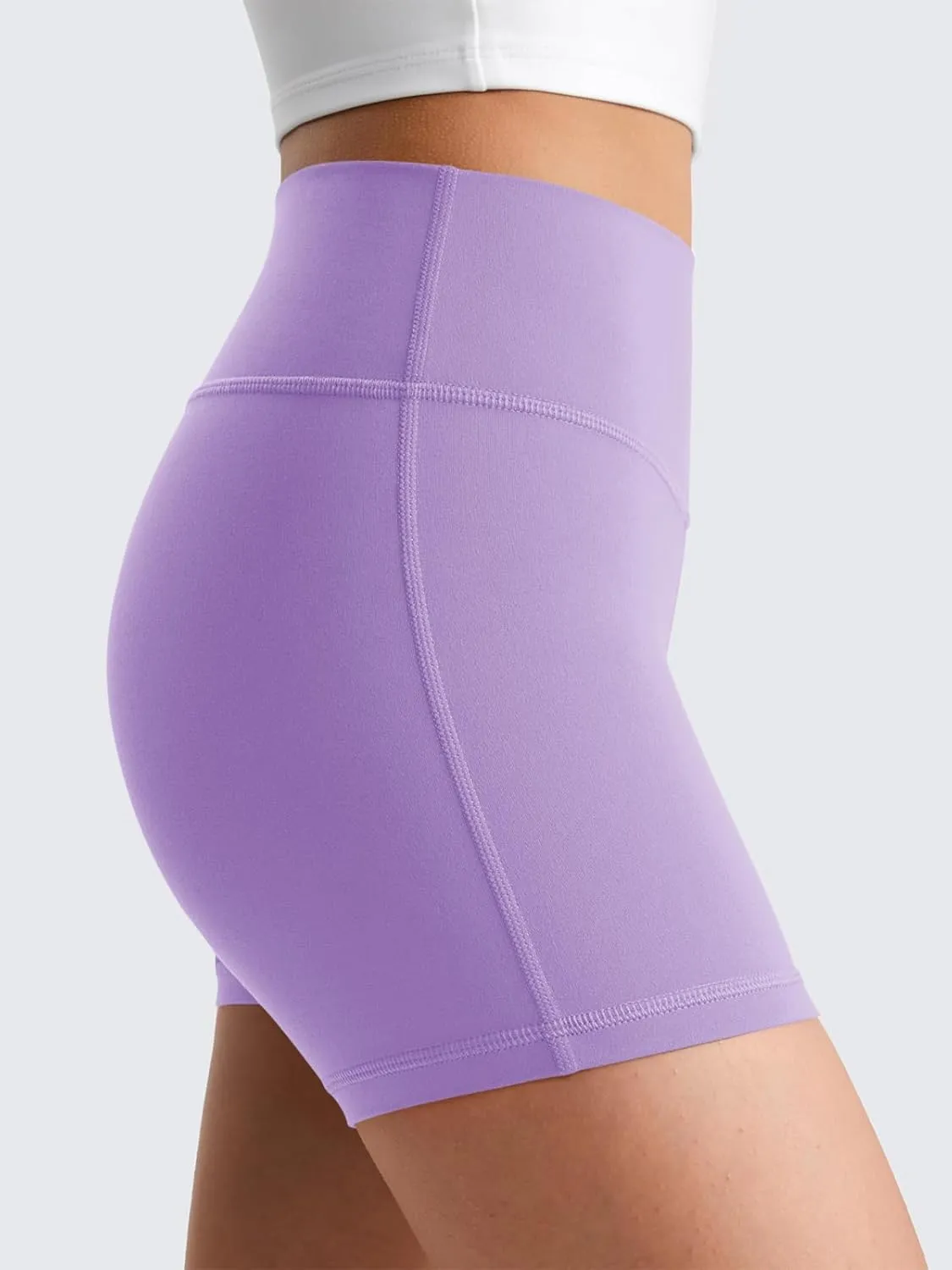 Haloumoning Girls Athletic Shorts Kids High Waisted Yoga Dance Biker Shorts Comfy Gymnastics Shorts 5-14Y