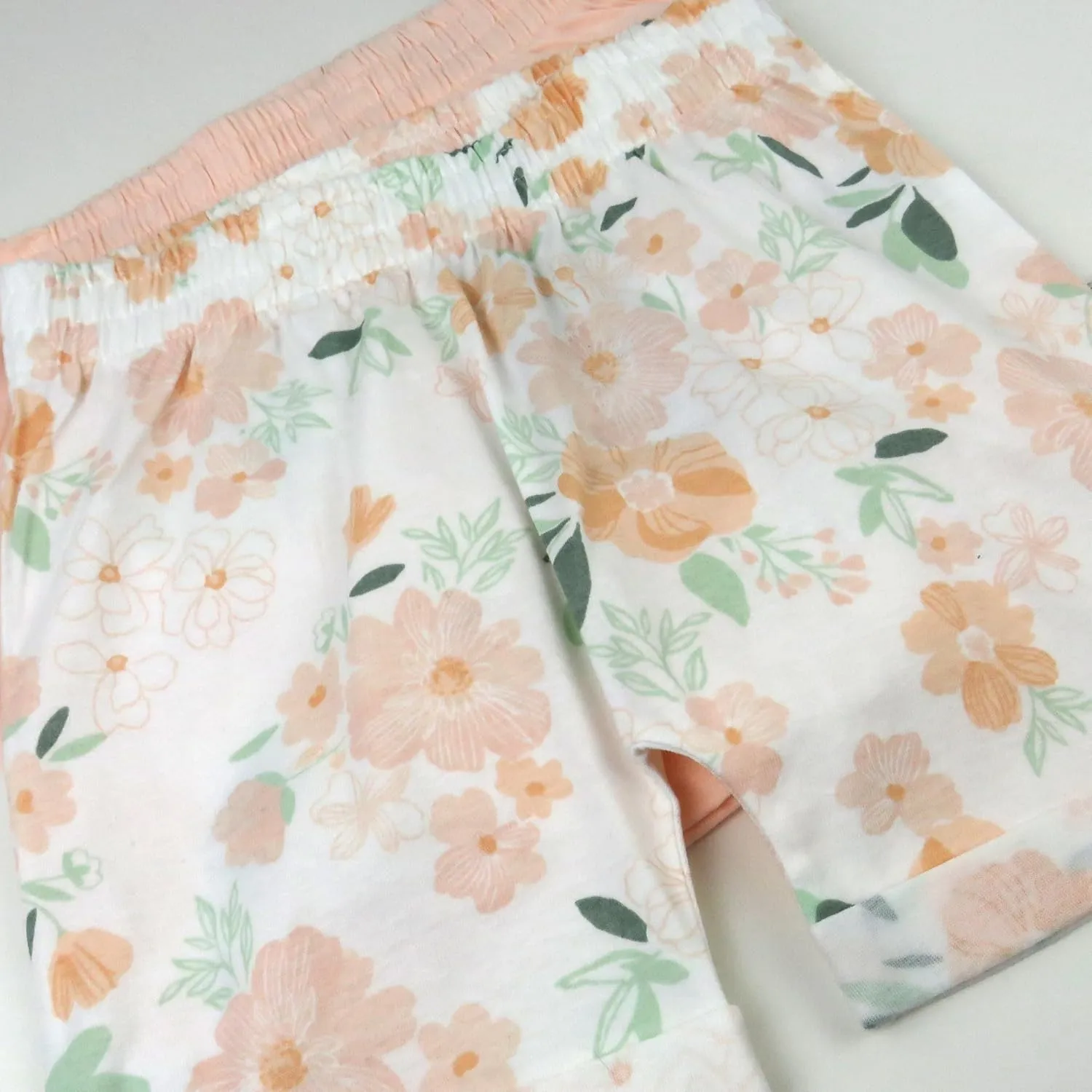 HonestBaby baby-girls Cuffed Short 100% Organic Cotton for Infant Baby and Toddler Girls