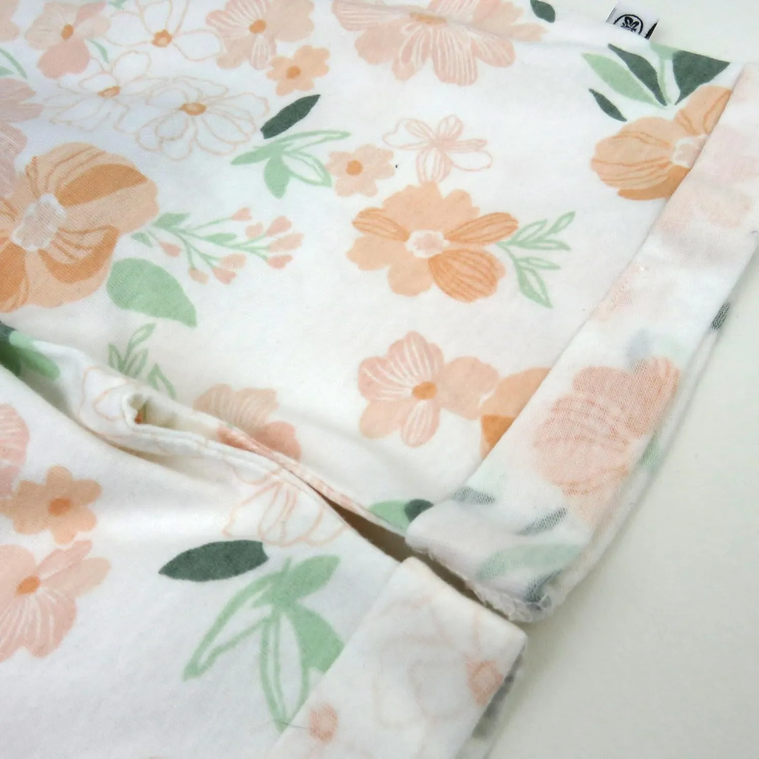 HonestBaby baby-girls Cuffed Short 100% Organic Cotton for Infant Baby and Toddler Girls