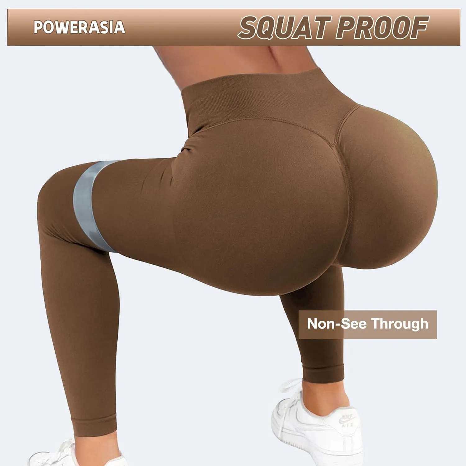 Impact Hidden Scrunch Butt Leggings for Women Mid Low Waist Gym Workout Legging Tummy Control Booty Lifting Yoga Pants