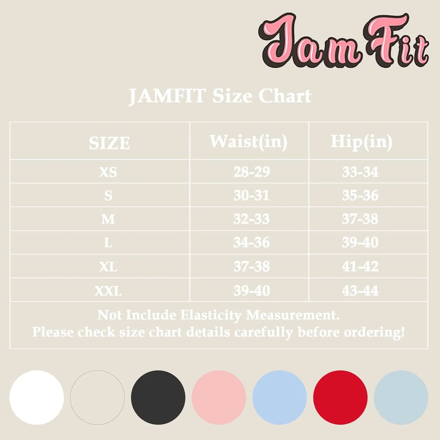 JAMfit Women's Chino Shorts - 4" Inseam, High Waisted, Elastic, Summer Casual Shorts with 2 Front Pockets