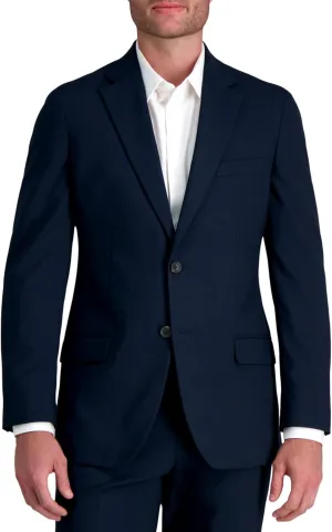 J.M. Haggar Men's JMH Premium Stretch Tailored Fit Suit Separate Pants, Blue-Jacket, 46 Tall