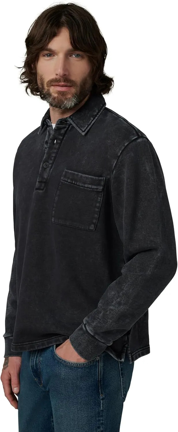 Joe's Jeans Men's Polo Long Sleeve Sweatshirt