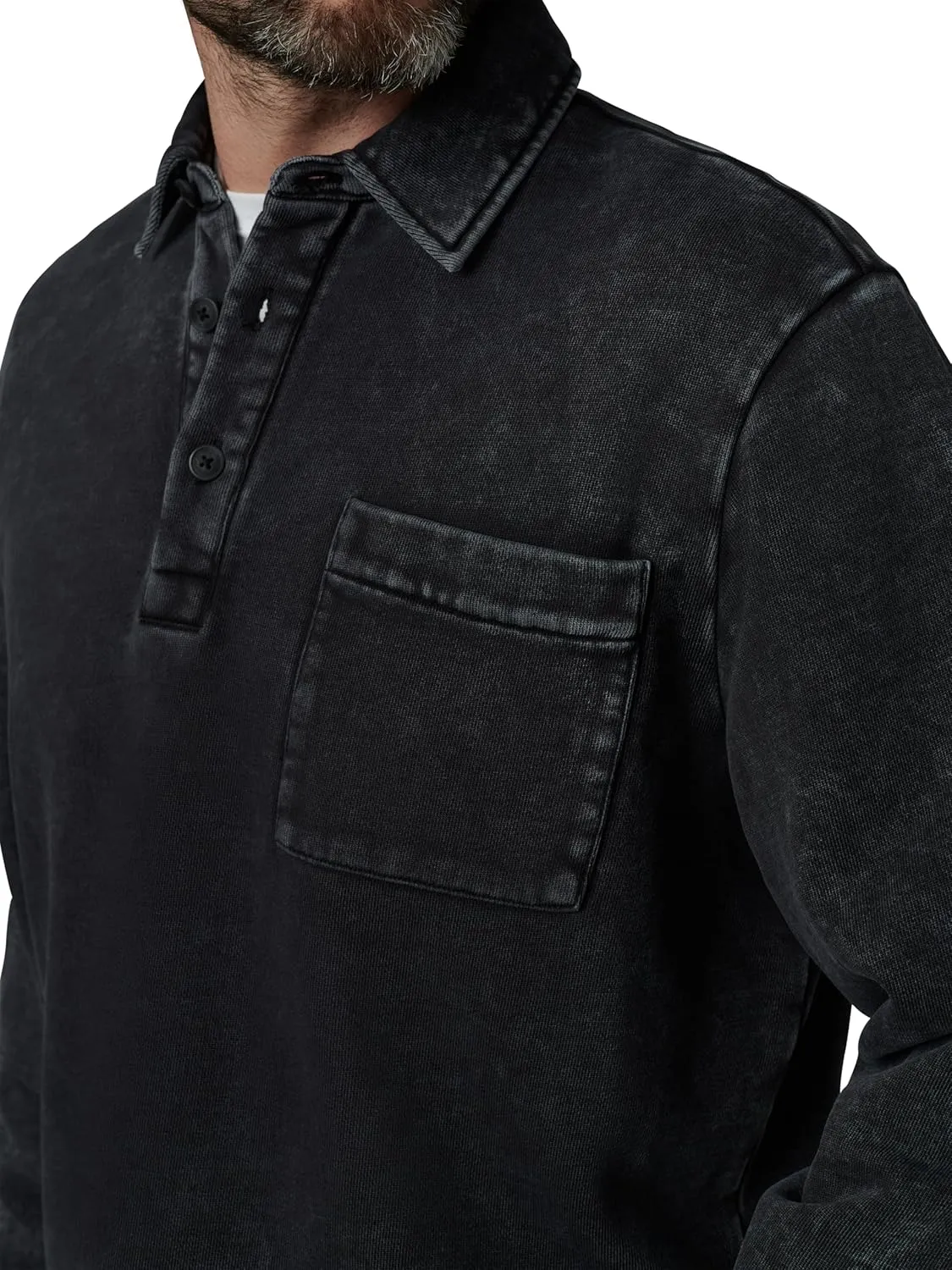 Joe's Jeans Men's Polo Long Sleeve Sweatshirt