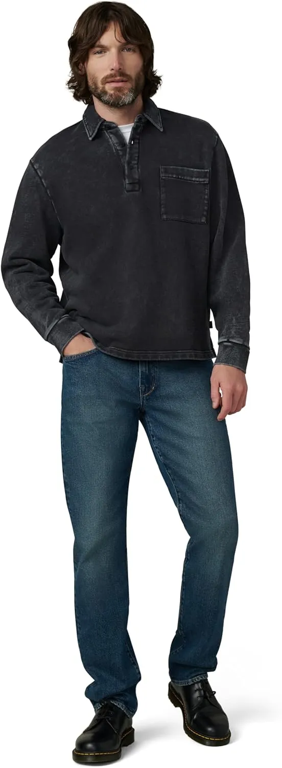 Joe's Jeans Men's Polo Long Sleeve Sweatshirt