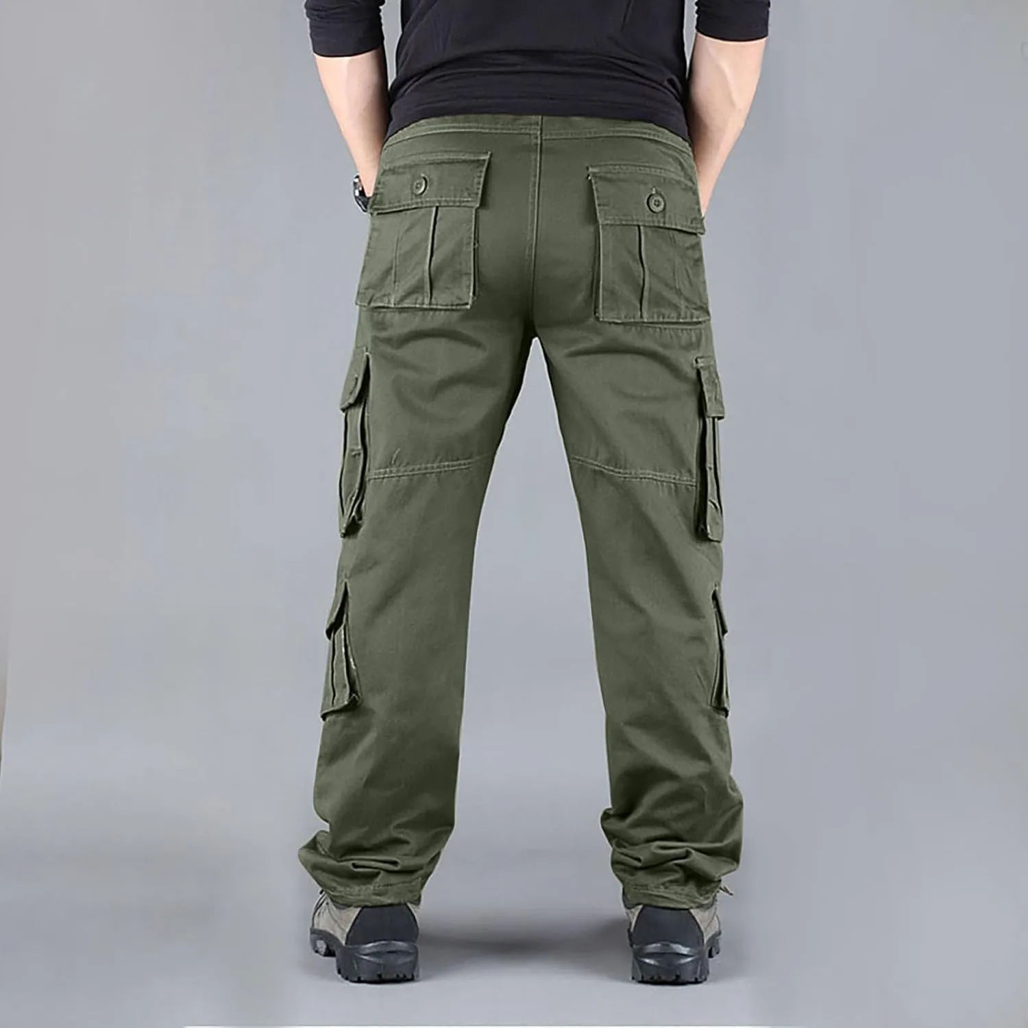 Joggers for Men Quick Dry Hiking Outdoor Workout Tactical Utility Sweatpants with Zipper Pockets