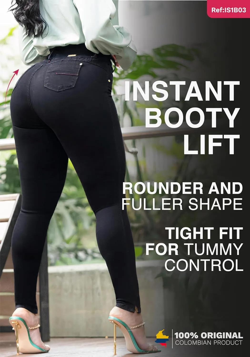 LT.ROSE High Waisted Colombian Jeans | Pantalones Colombianos Levanta Cola | Butt Lifting Jeans for Women