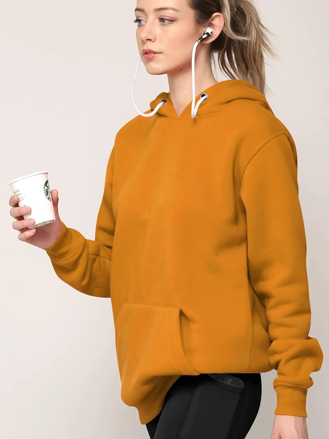 Made By Johnny Women's Active Casual Zip-up Hoodie Jacket Long Sleeve Comfortable Lightweight Sweatshirt