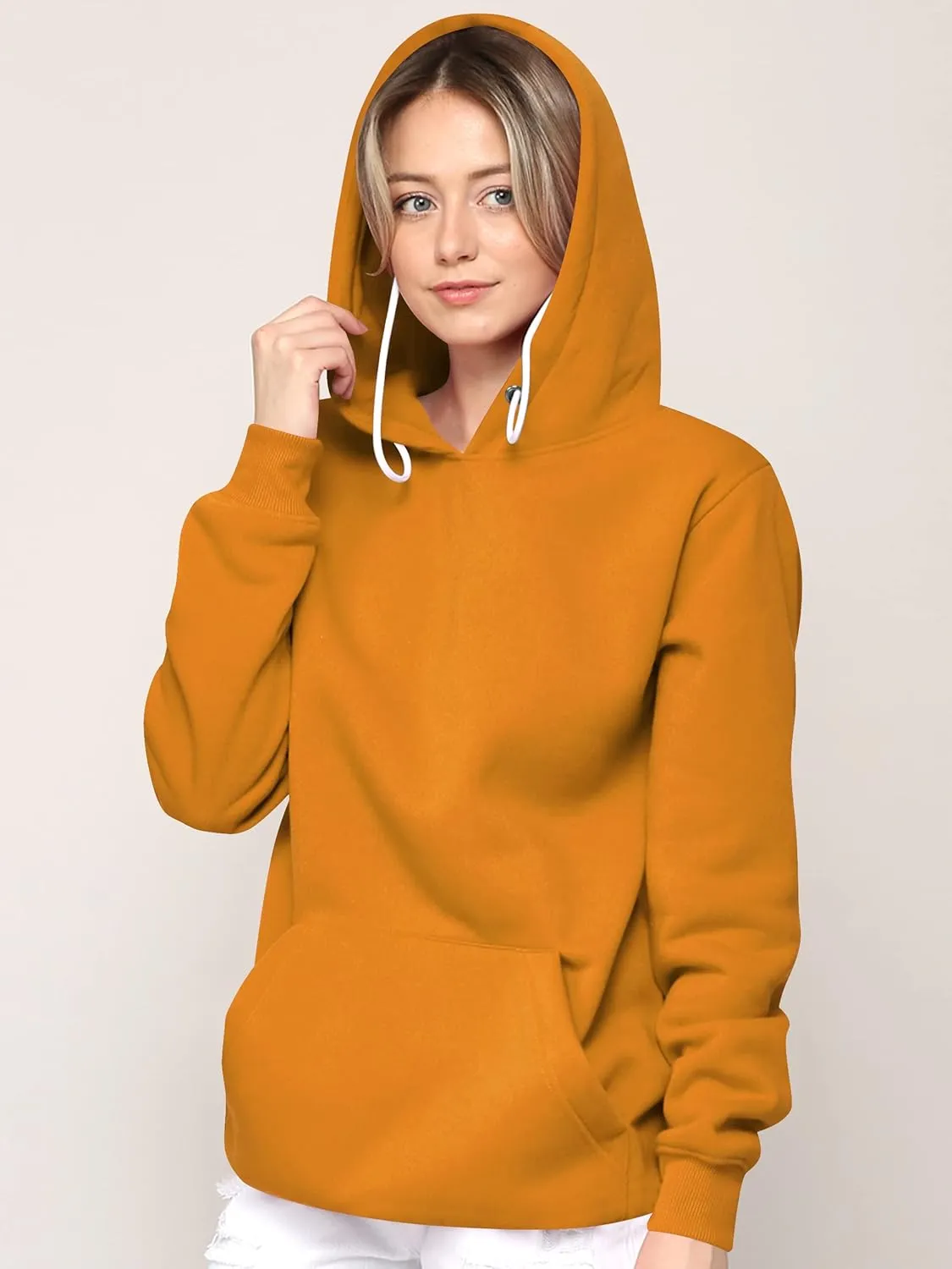 Made By Johnny Women's Active Casual Zip-up Hoodie Jacket Long Sleeve Comfortable Lightweight Sweatshirt