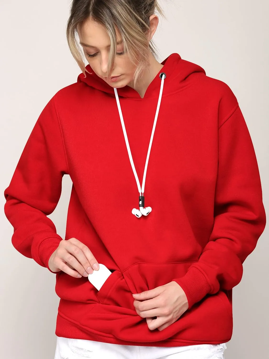 Made By Johnny Women's Active Casual Zip-up Hoodie Jacket Long Sleeve Comfortable Lightweight Sweatshirt