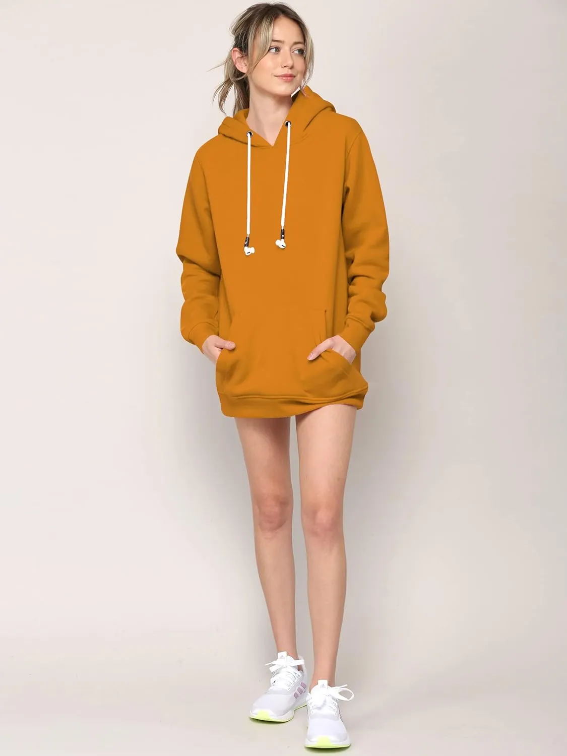 Made By Johnny Women's Active Casual Zip-up Hoodie Jacket Long Sleeve Comfortable Lightweight Sweatshirt