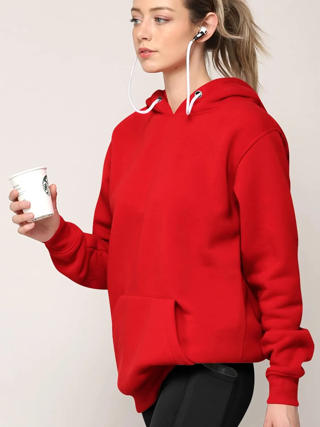Made By Johnny Women's Active Casual Zip-up Hoodie Jacket Long Sleeve Comfortable Lightweight Sweatshirt