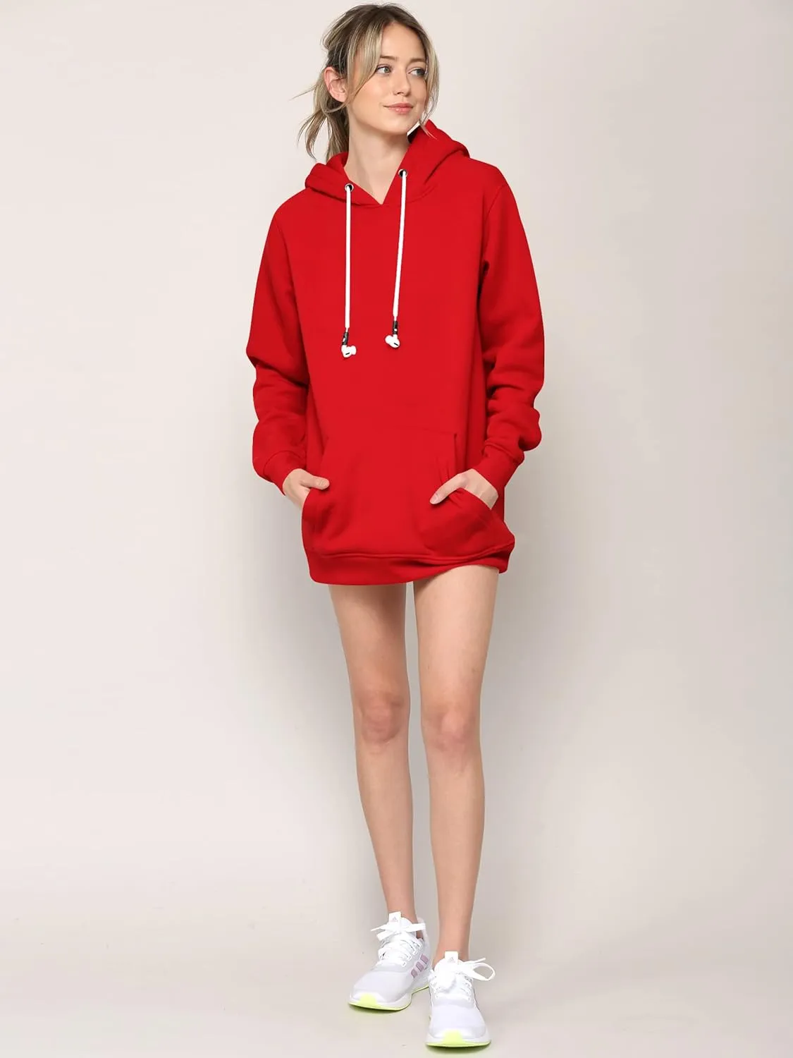Made By Johnny Women's Active Casual Zip-up Hoodie Jacket Long Sleeve Comfortable Lightweight Sweatshirt