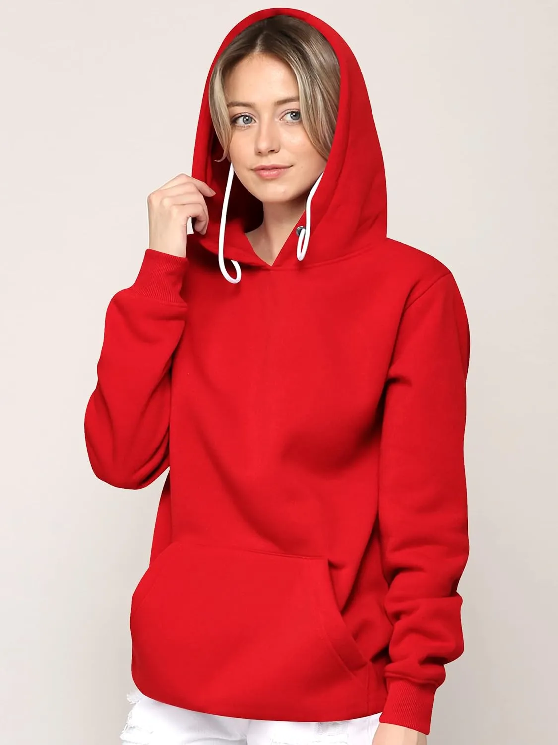 Made By Johnny Women's Active Casual Zip-up Hoodie Jacket Long Sleeve Comfortable Lightweight Sweatshirt
