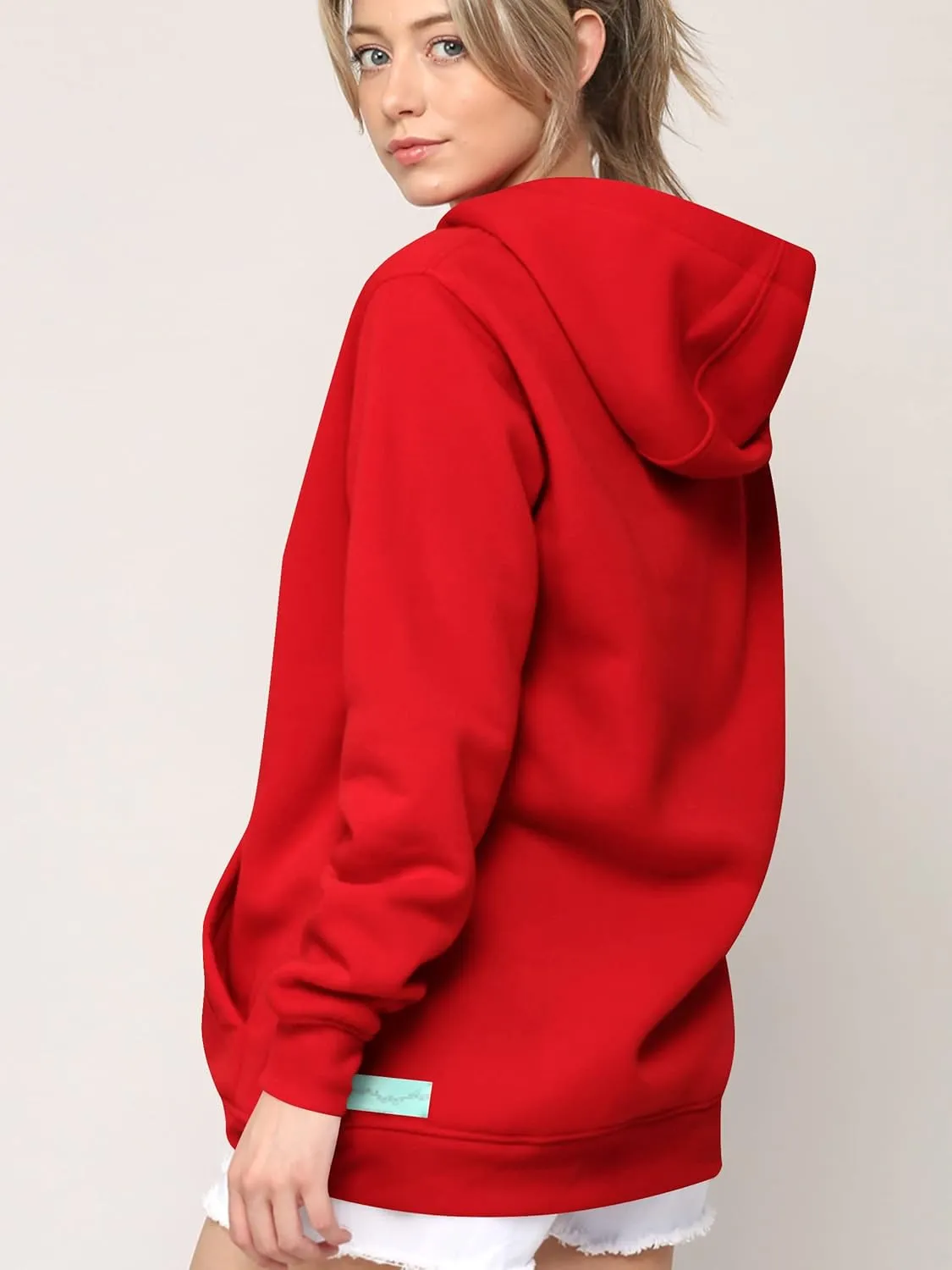 Made By Johnny Women's Active Casual Zip-up Hoodie Jacket Long Sleeve Comfortable Lightweight Sweatshirt